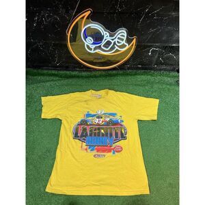Bobby Labonte Cheerios #43 NASCAR‎ Yellow T-Shirt Double Sided Graphic Size LG